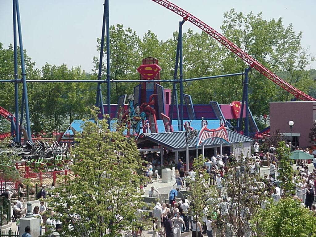 Superman Roller Coaster at Six Flags Great Adventure, Jackson, NJ